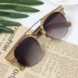 Zebrawood Wood Sun Glasses Women - THINKVINTAGEONLINE
