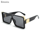 Oversized Square Sunglasses Women 2019 Luxury Brand Fashion Flat Top Black Gray Shades Glasses Vintage Eyewear Trending Colorful - THINKVINTAGEONLINE