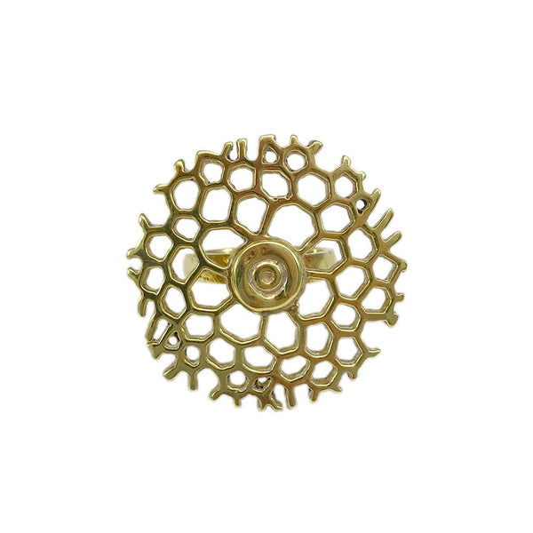 Bombshell Honeycomb Ring - THINKVINTAGEONLINE